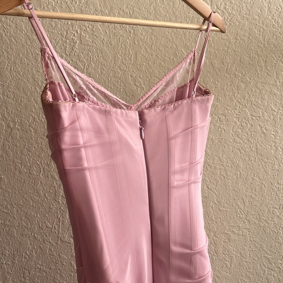 HOUSE OF CB Nalini cotton candy pink dress - Picture 3 of 4